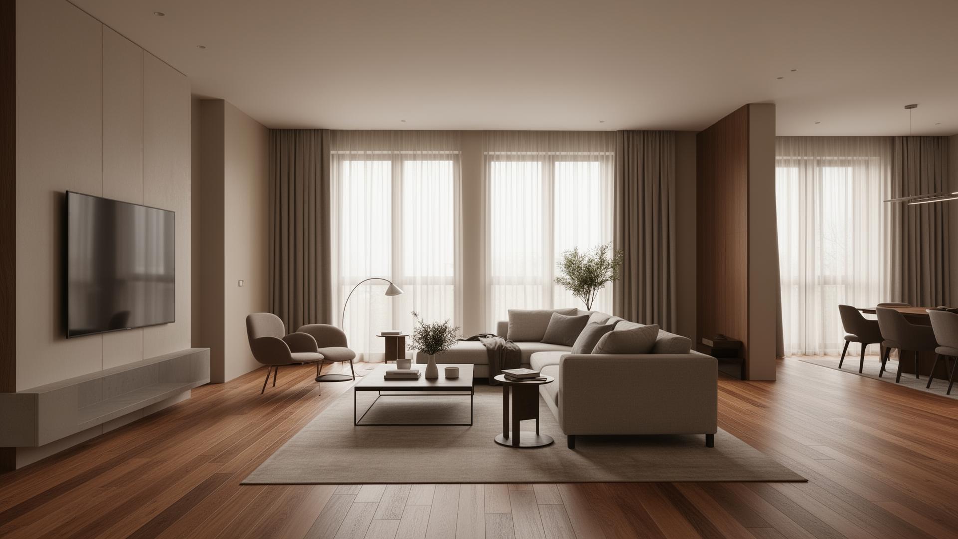 Intérieur résidentiel rénové